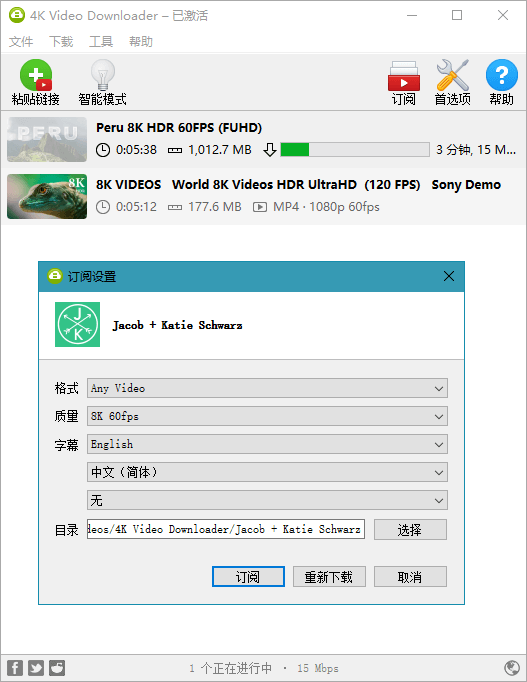 4K Video Downloader（4K视频下载器）哔哩哔哩B站视频下载工具